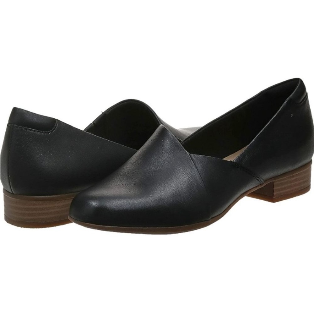 Clarks Black Juliet Palm leather loafer Comfort shoes 10 M